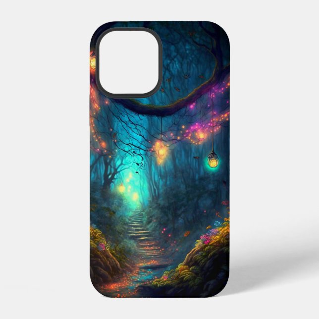 Magischer Feen verzauberter Wald Fantasy Pixie-Sta iPhone Hülle (Rückseite)