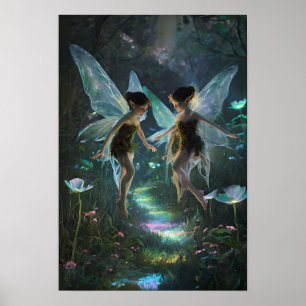 Magischer Feen-Wandkunstposter Poster