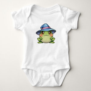 Magischer Frosch in einem Hut Baby Strampler