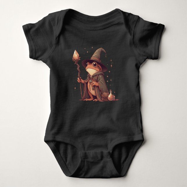Magischer Froschassistent Baby Strampler (Vorderseite)