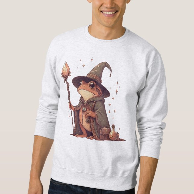 Magischer Froschassistent Sweatshirt (Vorderseite)