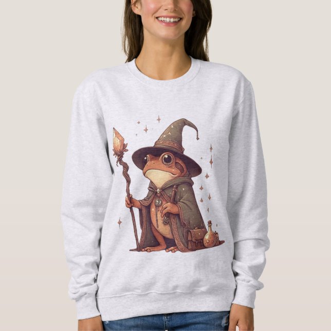 Magischer Froschassistent Sweatshirt (Vorderseite)