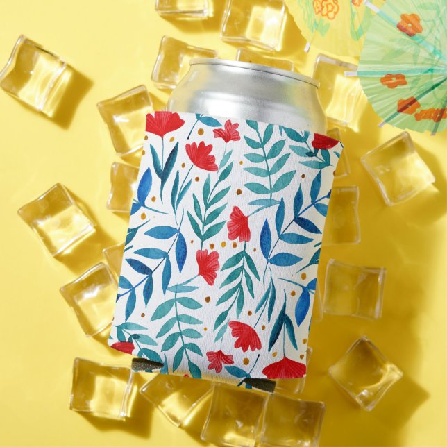 Magischer Garten - rot und türkis Dosenkühler (In Situ Sommer)