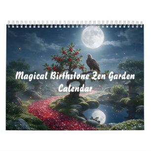 Magischer Geburtsstein-Zengarten Kalender