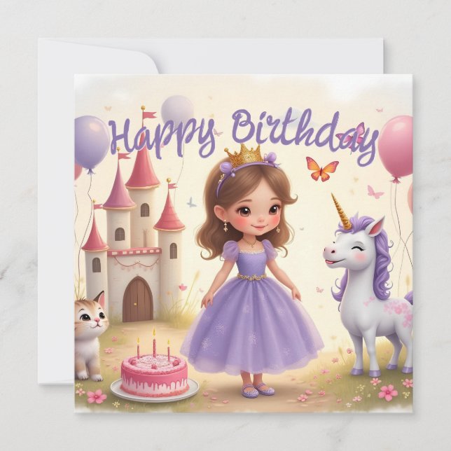 Magischer Geburtstag in einer Märchenwelt (Vorderseite)