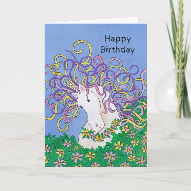 Magischer Geburtstag Karte (Vorderseite)