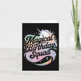 Magischer Geburtstagskolade Unicorn Party Spaß Karte