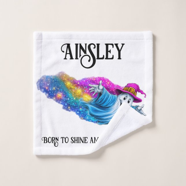 Magischer Geist und Sterne Badhandtuch Set (Waschlappen)