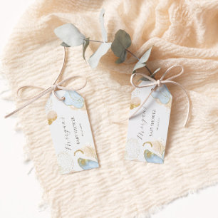Magischer Glitzer Abstrakt Baby Shooting Monogram Geschenkanhänger
