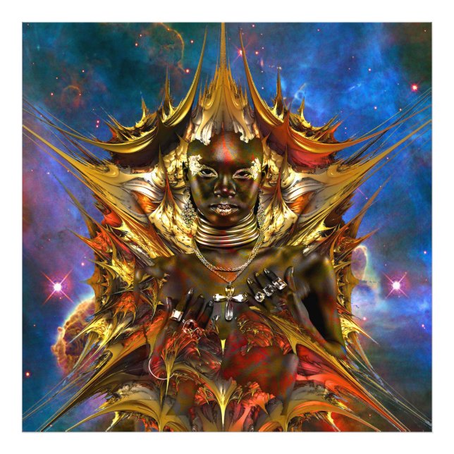 Magischer Goldener Star Fotodruck (Vorne)