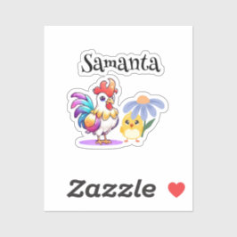 Magischer Hahner-Aufkleberbogen Aufkleber