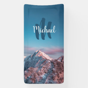 Magischer Himmelsmonogramm Berg Storžič Slowenien Banner