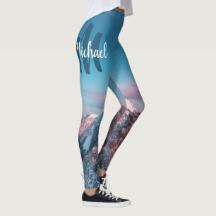 Magischer Himmelsmonogramm Berg Storžič Slowenien Leggings