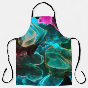 Magischer Hintergrund. Handfarbe. Fluss Kreativitä Schürze