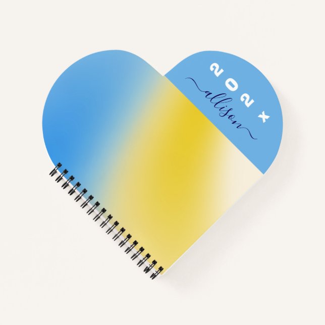 Magischer Hintergrundname Personalisiert  Notizbuch (Vorderseite)