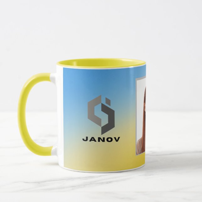 Magischer Hintergrundname Personalisiert  Tasse (Links)