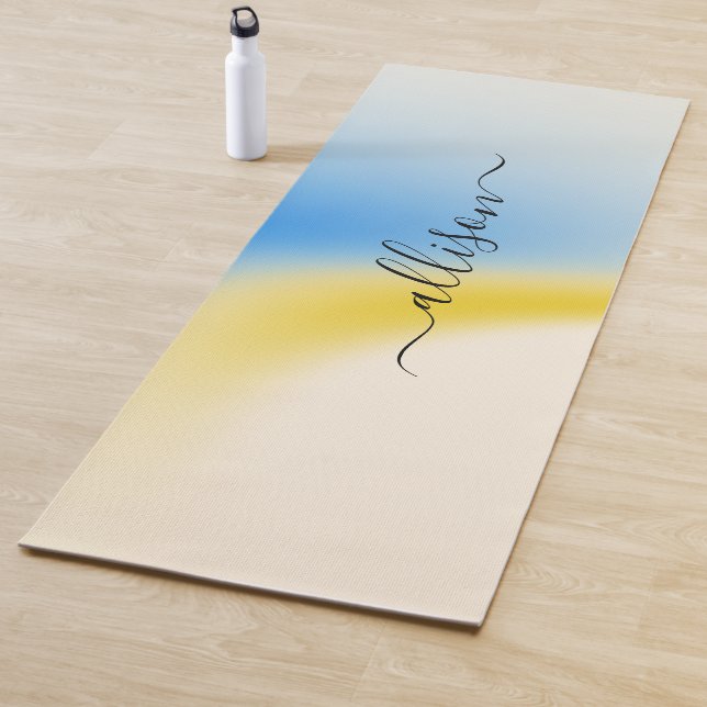 Magischer Hintergrundname Personalisiert  Yogamatte (Beispiel)