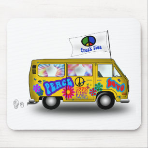 Magischer Hippie Van Mousepad