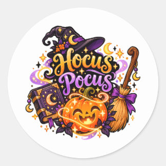 Magischer Hokuspokus Hexen Halloween Aufkleber