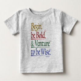 Magischer Horace Quote Baby T - Shirt