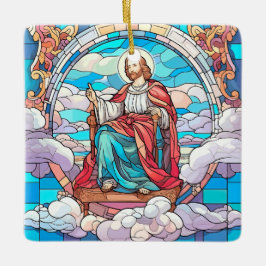 Magischer Jesus verklebt Glass Weihnachten Keramikornament