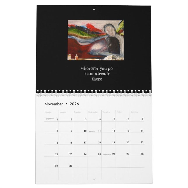 Magischer Kalender mit Sacro Moon Song (Nov 2026)