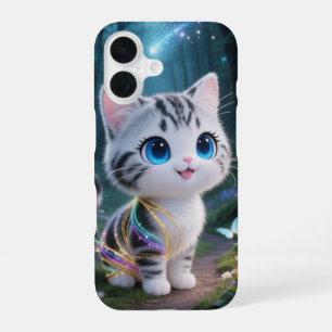 Magischer Kawaii-Katzen-Handyhülle iPhone 16 Hülle