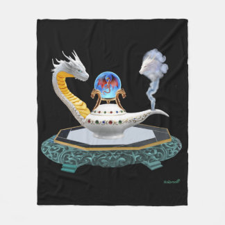 Magischer Keramik-Drache Fantasy Art-Decke Fleecedecke
