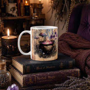Magischer Kräuterkessel Botanik Kaffeetasse