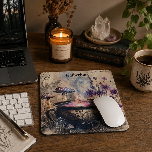 Magischer Kräuterkessel Botanischer Name Mousepad (Von Creator hochgeladen)