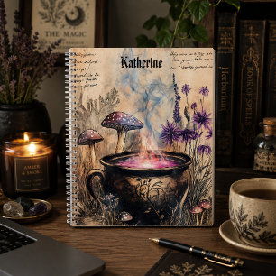 Magischer Kräuterkessel Botanischer Name Notizbuch