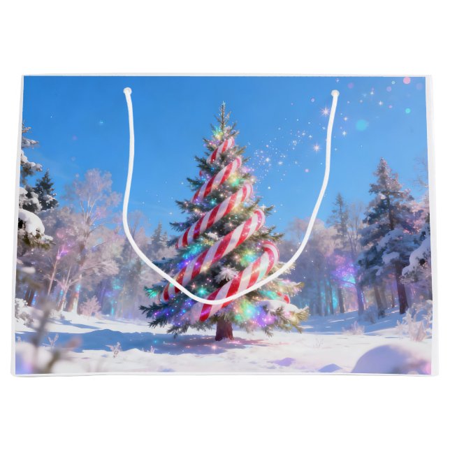 Magischer Lebkuchen-Christbaum Große Geschenktüte (Vorderseite)