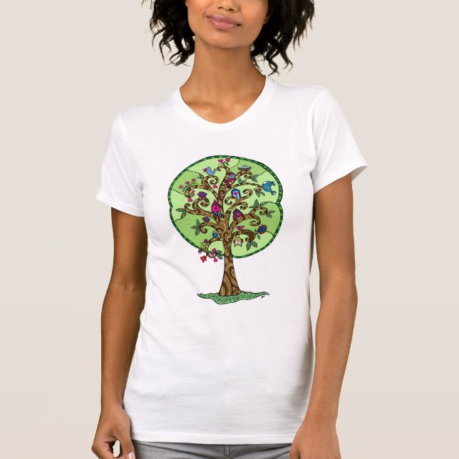 Magischer Liebe-Leben-Baum T-Shirt (Vorderseite)