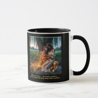 Magischer Moment mit geliebtem Ridgeback Tasse