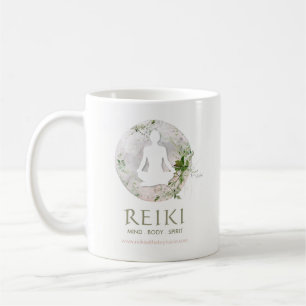 Magischer Mond und Grüner Reiki Kaffeetasse
