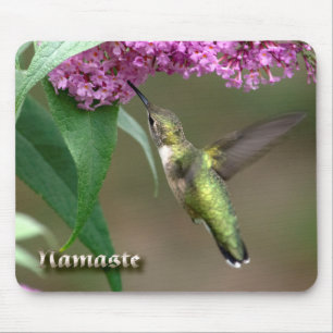 Magischer Neonc$rubin-kehle Kolibri Mousepad