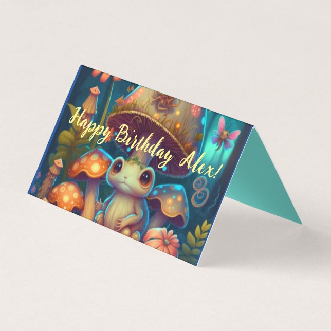 Magischer niedlicher Froschpilz (Vorderseite)