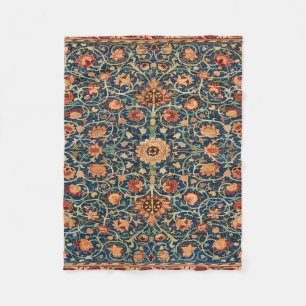 Magischer orientalischer Teppichmuster in Blau und Fleecedecke