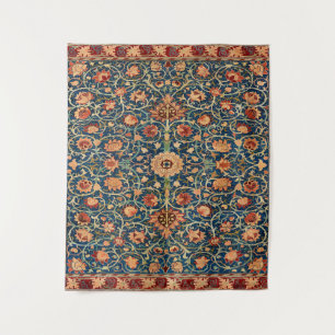 Magischer orientalischer Teppichmuster in Blau und Wandteppich