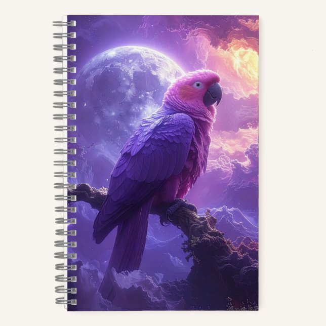 Magischer Papagei Notizbuch (Vorderseite)