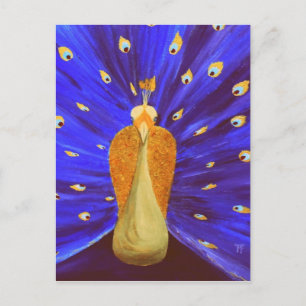 Magischer Pfau Postkarte