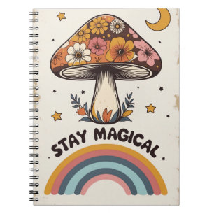 Magischer Pilz Notizbuch Boho Süßes Journal Notizblock