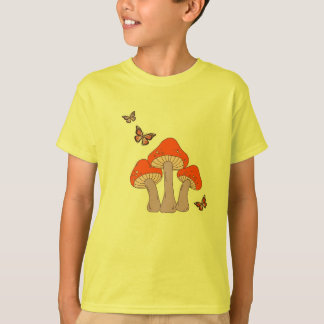 Magischer Pilz Schmetterling Vintage T-Shirt