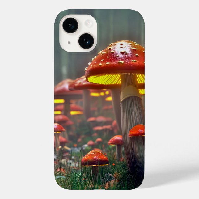 Magischer Pilzwald Case-Mate iPhone Hülle (Rückseite)