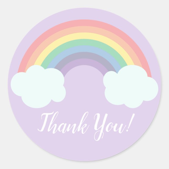 Magischer Rainbow Birthday Gevor Runder Aufkleber (Vorderseite)