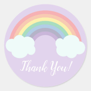 Magischer Rainbow Birthday Gevor Runder Aufkleber