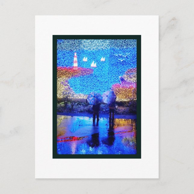 Magischer Regen Postkarte (Vorderseite)