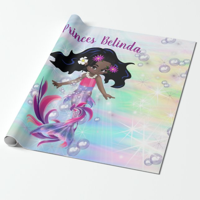 Magischer Regenbogen, Baby Mermaids Geschenkpapier (Ungerollt)