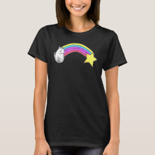Magischer Regenbogen Caticorn Katze T-Shirt