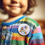 Magischer Regenbogen Einhorn Geburtstag Button<br><div class="desc">Mit unserem zauberhaften Birthday Button, dem perfekten Accessoire, um Ihren besonderen Tag zu einem unvergesslichen Erlebnis zu machen! Diese köstliche Taste ist nicht nur ein gewöhnliches Accessoire, sondern eine skurrile Farbenmischung und Charme, die Ihren Geburtstagsfeiern eine Touch des Staunens verleihen. Mit seinem lebendigen Regenbogendesign und seinem bezaubernden Einhornmotiv ist dieser...</div>